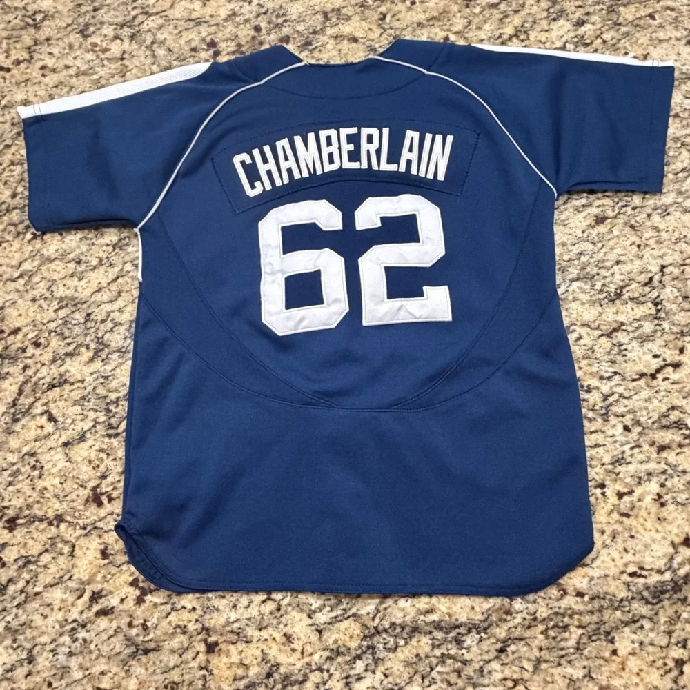Nike‎ Boys New York Yankees Joba Chamberlain 62 Jersey Navy Blue Size M Medium
